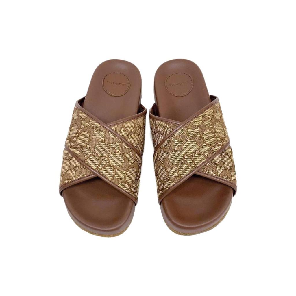 Coach Crossover Sandals Brown CA158-NXZ