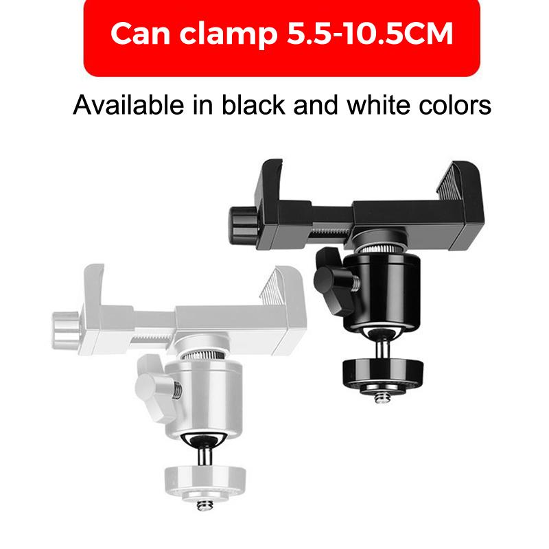 Webcam Mount Stand 360° Rotation No Punching Clip, 1 Set Adjustable Camera Holder for Home Office Live Streaming Recording