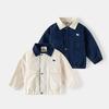 Boys' Color-Blocked Jacket Casual Children's Coat Spring and Autumn Toddler Turn-Down Collar Top Korean Style Baby Boy Baseball Jacket