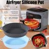 1PCS Pot for Airfryer Reusable Air Fryer Accessories Baking Basket Pizza Plate Grill Pot Kitchen Cake Cooking Baking Tools