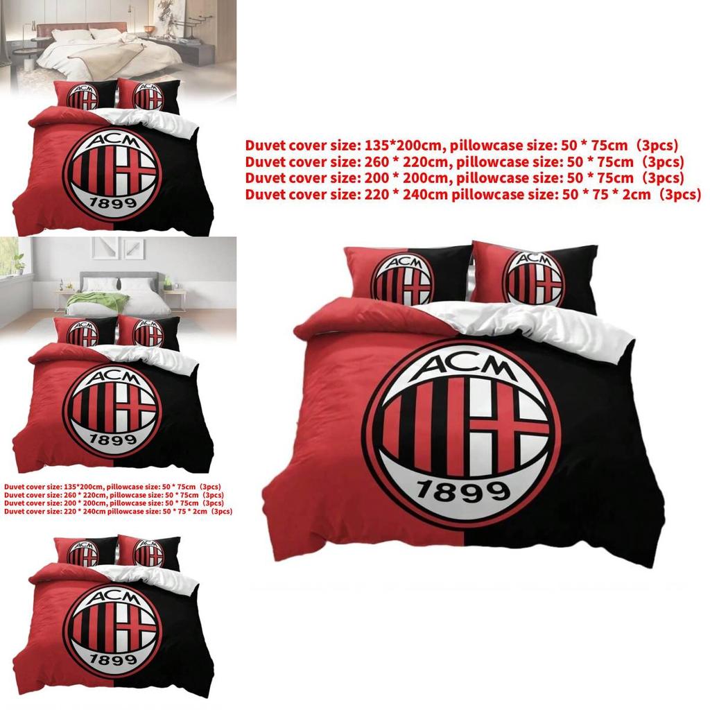Team Logo 3piece Bed Linen With Durable Polyester And Active Print For Home Comfort