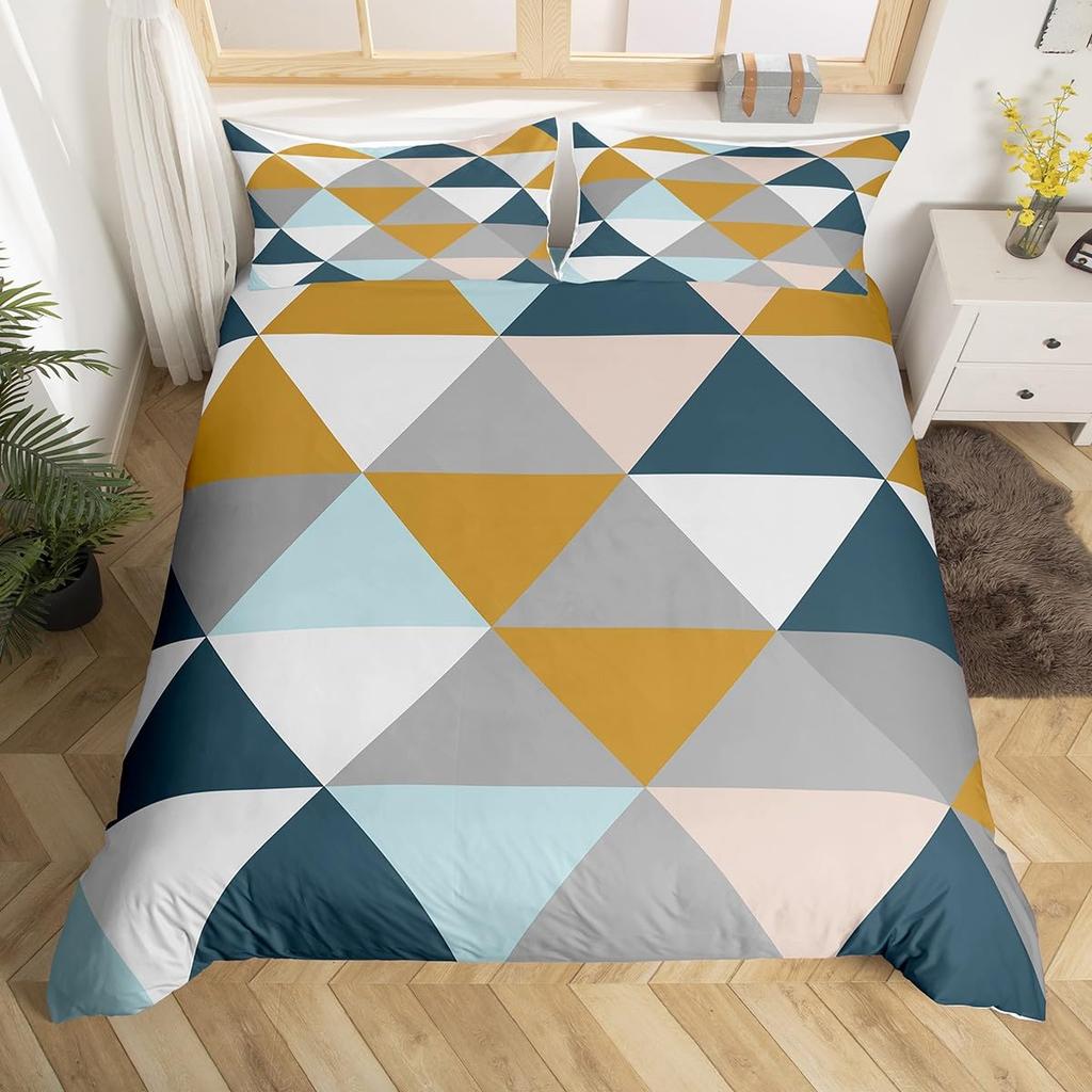 Abstract Art Duvet Cover Sets For Teens Queen Quilt Covers Lightweight Down Room Decor 2 Pillowcases 1 Duvet Cover No Comforter
