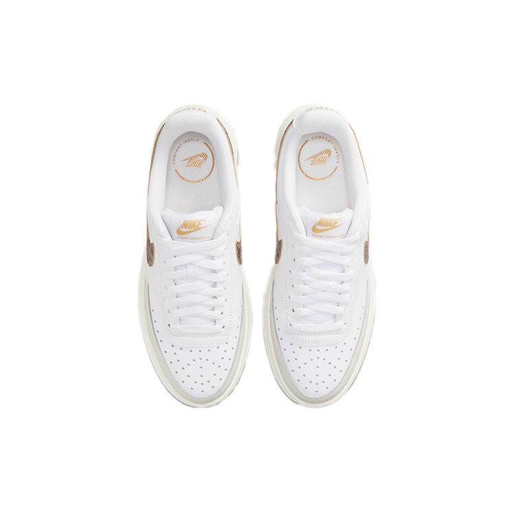 Nike Court Vision Alta Low Bianco Osso Chiaro Vela Marrone Archeologico Donna DO2791-100