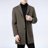 Firstview Men's Double-faced Wool Suit Collar Mid-Length Coat FV24D1122