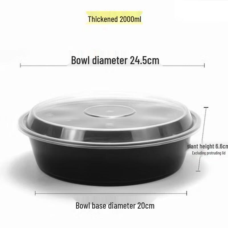 Disposable Round Plastic Food Containers