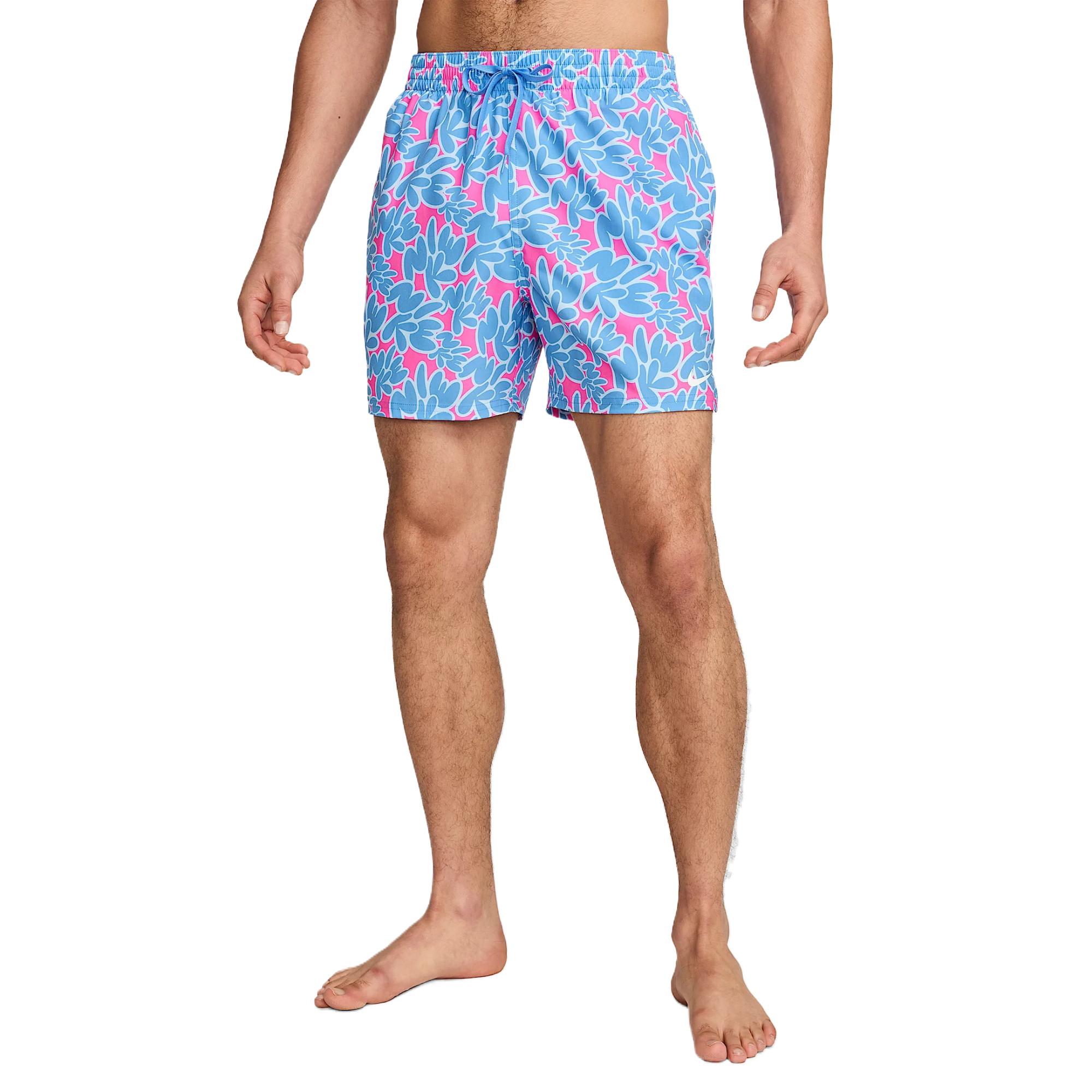 

Nike Swim Breaker Comfortable Fashion Brand Logo Design Versatile Beach Shorts Men shorts Blue Pink HV7062-412