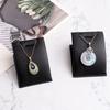 Simple Mini Jewelry Stand Holder PU Leather Lightweight Showcase Props Protable Save Space Display Stand for Dressing Tables