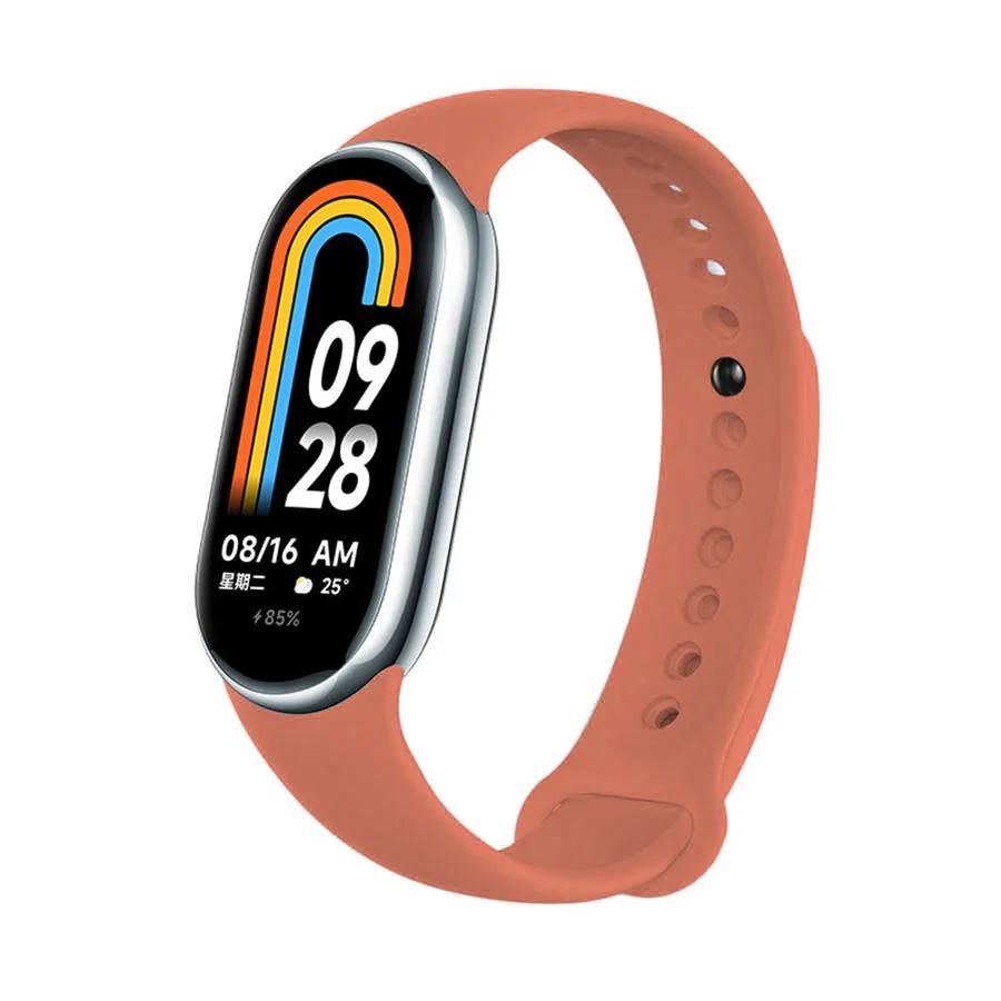 Rubber Strap for Mi Band 8 Bracelet Xiaomi Mi Band 8 NFC Silicone Sport Strap Quick Release Correa Miband 8 SmartWatch Wristband
