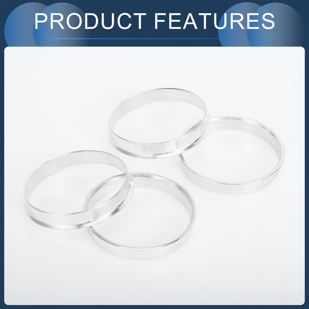 INFINAUTO Hub Centric Ring 54.1mm Inner To 56.1mm OD Car Wheel Hub Ring Aluminum Alloy 4pcs