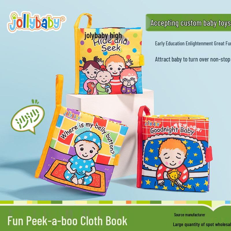 

Jollybaby Peek-a-boo Cloth Book: Early Education Toy for Infants 0-3 Years