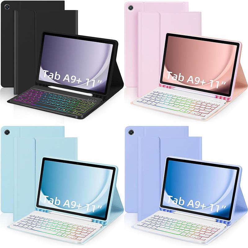 Husă cu tastatură Bluetooth pentru tabletă Samsung A9Plus10FE+ și bară mouse spaniolă