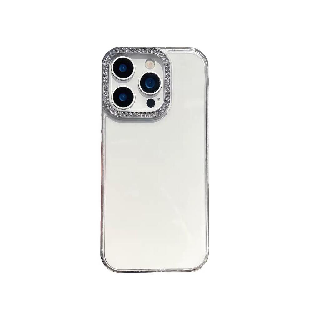 Electroplated Glitter Lens Ring for Apple iPhone 17 Pro Max/16/15/14 Cases - Drop-Proof & Transparent