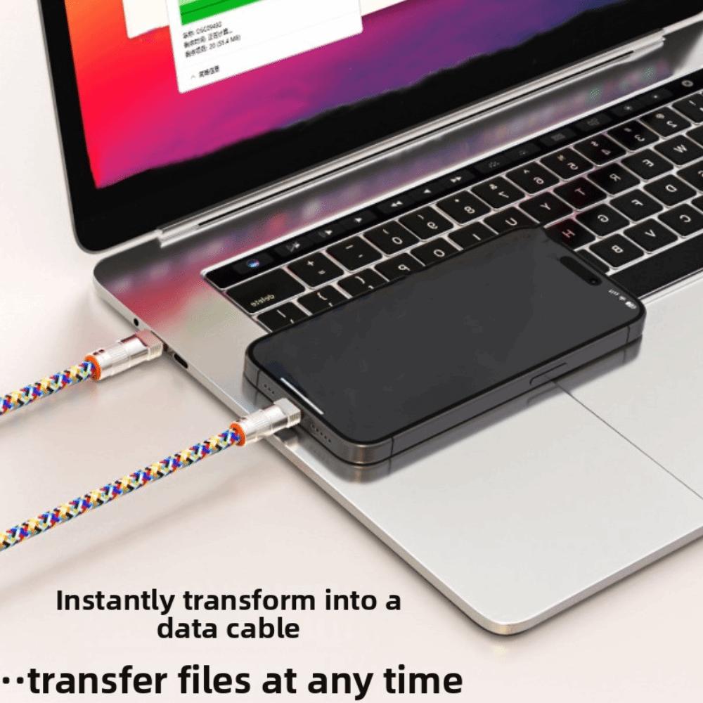2 in 1 Mobile Phone Lanyard Type C Data Cable Phone Hanging Rope Fast Charging Phone Strap  Travel