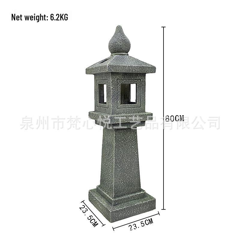 

Большой японский дзенский каменный пагода садовый фонарь