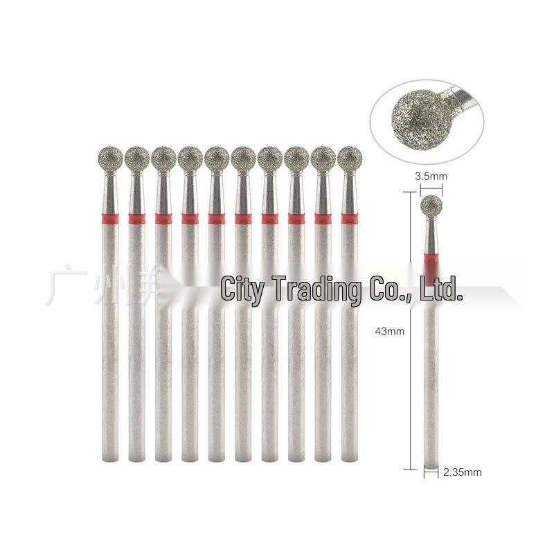 10-Piece Nail Art Diamond Drill Bits for Pre-Treatment and Grinding Dead Skin & Calluses