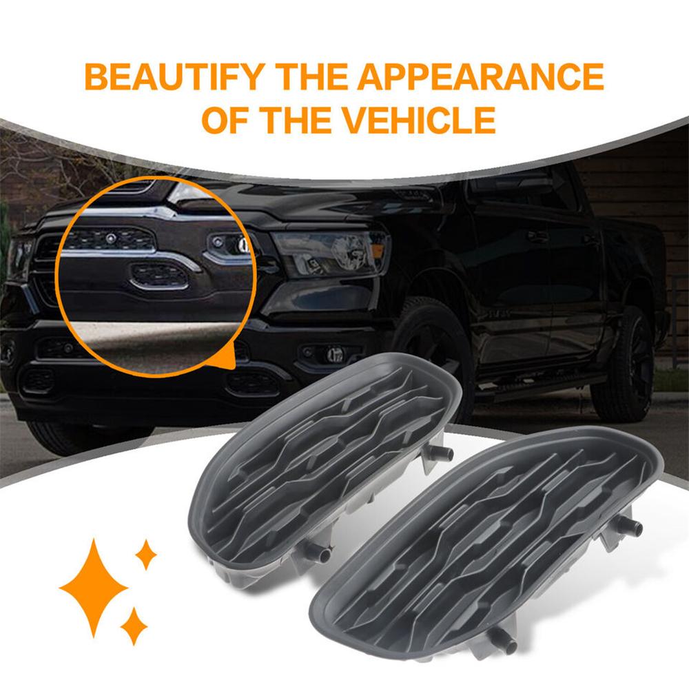 For 2019-2021 Dodge Ram 1500 DT Front Bumper Decorative Cover Inserts 68414296AA