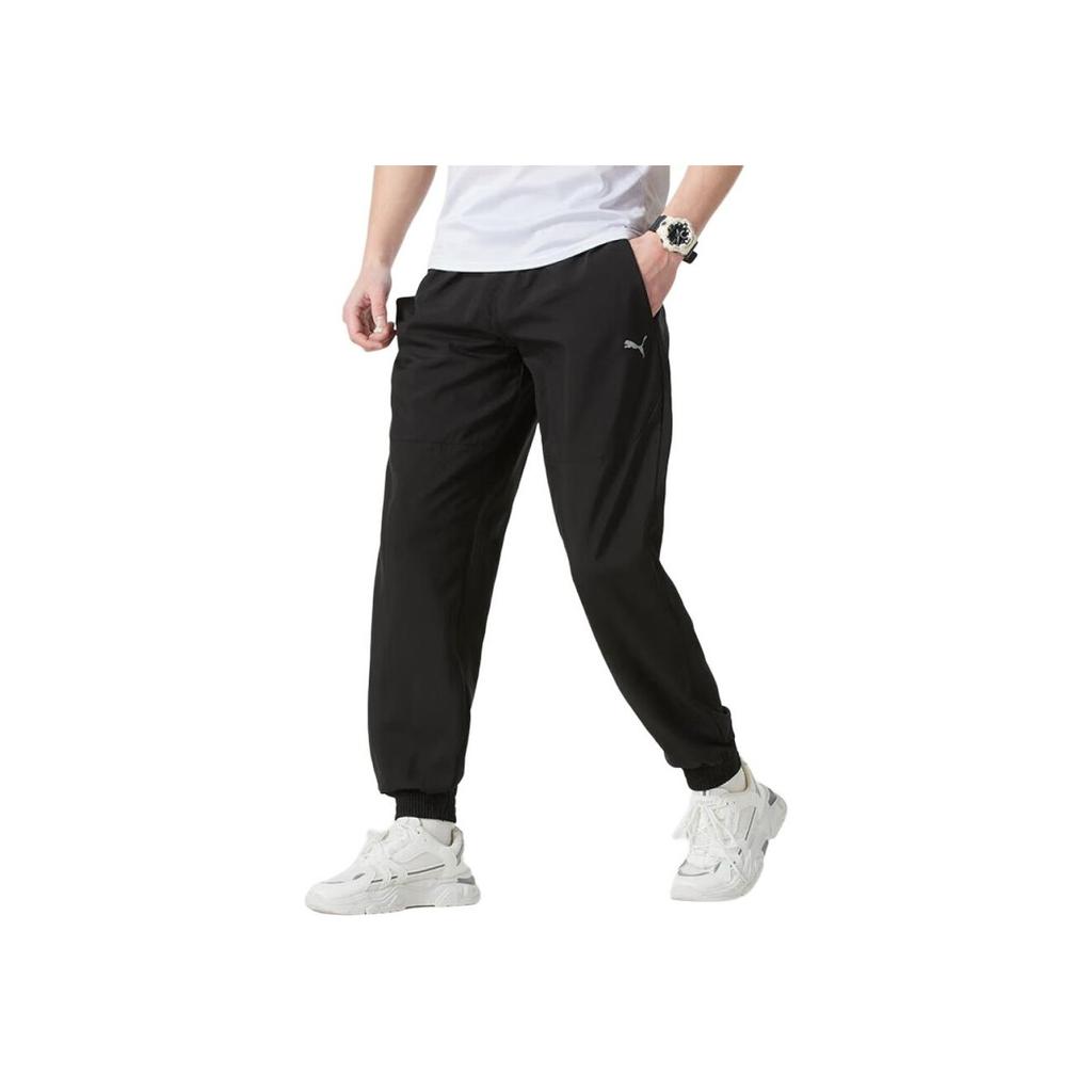 Puma Skin-Friendly Durable Comfortable Casual Pants Men Bottoms Black 687566-01