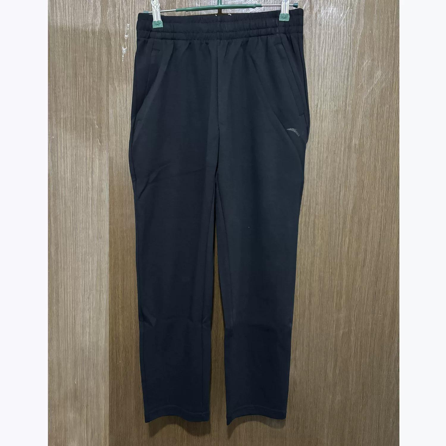 Anta Genuine Summer Casual Knitted Breathable Comfortable Fitness Training Running Women s Sports Nine-Point Pants XS чёрный