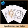 Crystal Necklace Magic Prop: Telepathy Card Prediction Puzzle Toy