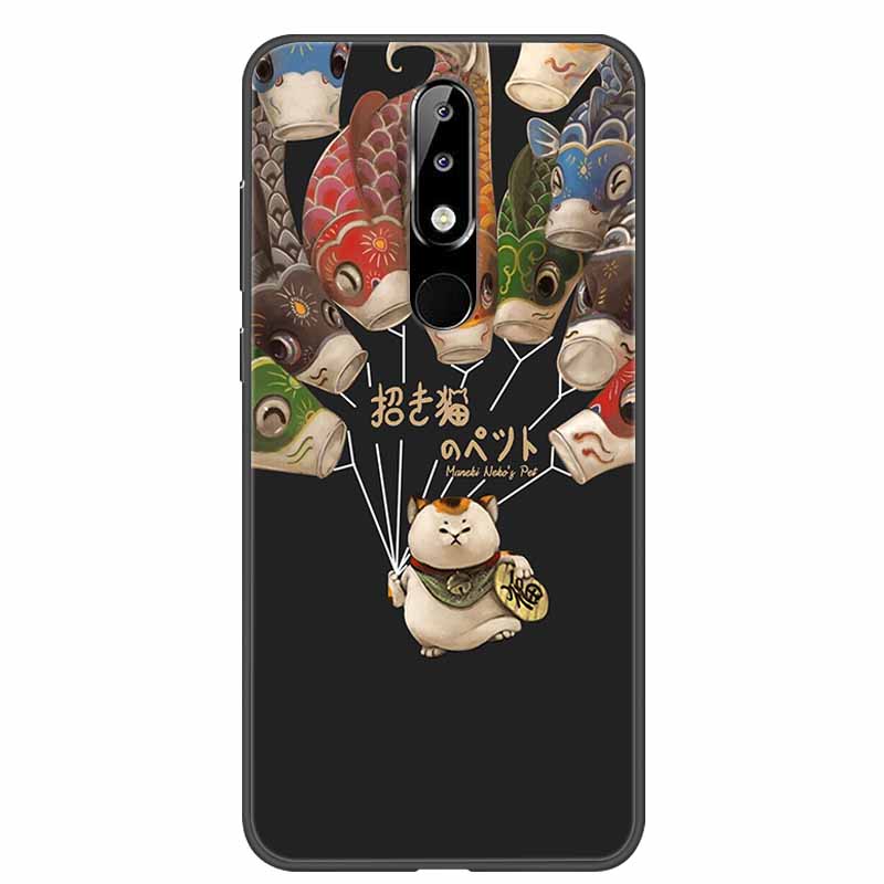 Per Nokia 6.1 Plus Custodia Adorabile Morbido Silicone Cartone Animato Gatto TPU Custodie per Telefono per Nokia X6 Copertura 6.1Plus Carina Coque per NokiaX6 Guscio