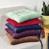 Corduroy Chair Cushion With Strap Solid Color Office Chair Cushion Soft Comfortable Butt Cushion Living Room Sofa Floor Cushion