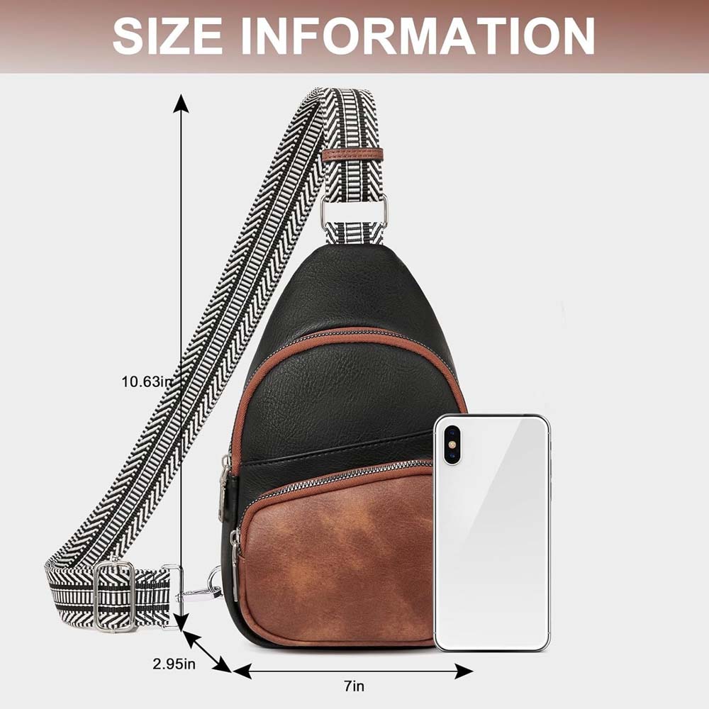 1Pc Fashion Women Sling Backpack Ladies Chest Pack Daypack Crossbody Bum Bag Shoulder Bag