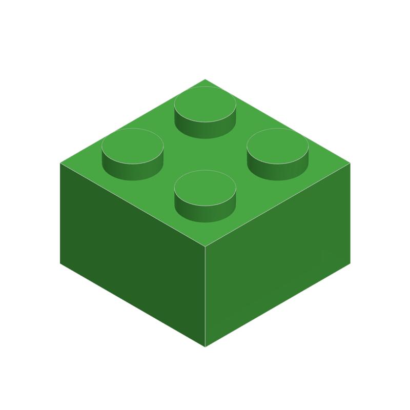Non-Toxic 10Pcs 3003 2X2 High 4-Hole Building Block Moc Color Loose Parts Compatible With Brick Diy Children'S Toy Assembly