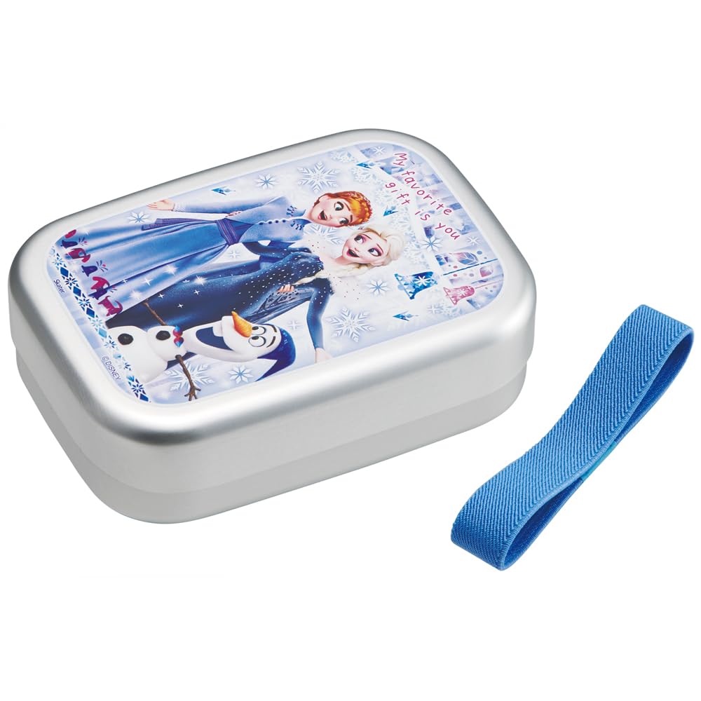 

Skater Children s Aluminum Lunch Box, 370ml Capacity, Insulated Storage, Lunch Belt Included, Made in Japan, Disney Frozen 24, Girl s ALB5NV-A