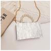 Acrylic Bag Beads Portable Shoulder Messenger Chain Box Bag Dinner Bag Direct Sale