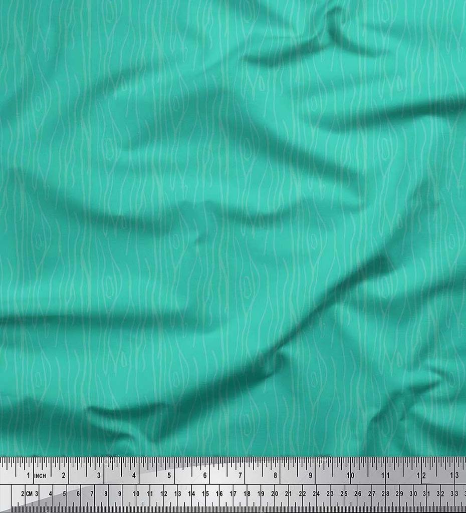 Soimoi Japan Crepe Satin Fabric Wood Grain Texture Fabric Prints By metre 42 Inch