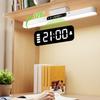 Magnetic LED Light Bar No-Punching 3-Mode Clock Light Clock Desk Lamp For Students Bathroom Closet Bedroom Workshop Hallway