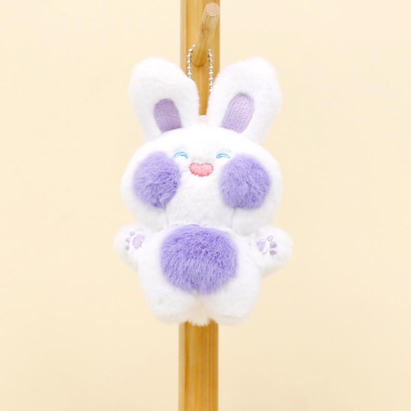Adorable Plush Bunny Keychain Cute Stuffed Rabbit Bag Charm Soft Toy 12cm