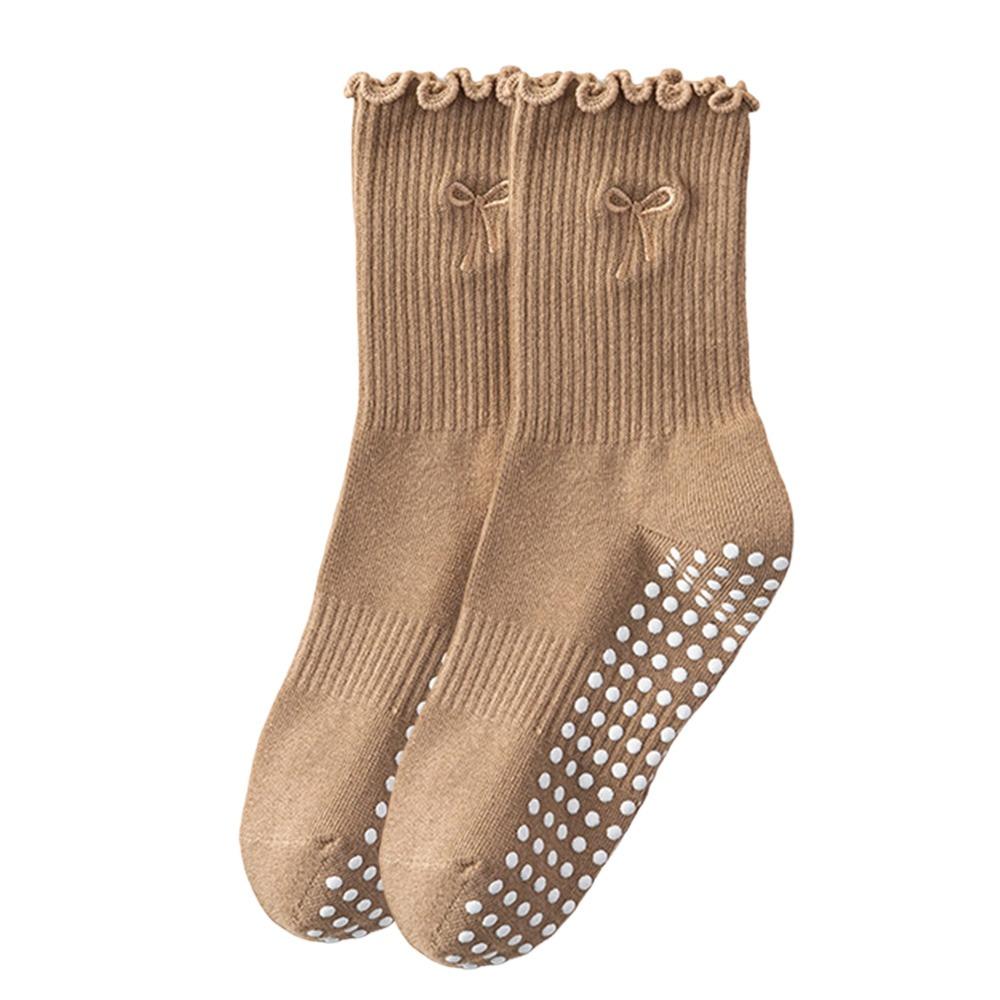 Rutschfeste Pilates-Socken Atmungsaktive Bodensocken Trendige Yoga-Socken für Damen