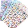 New Hotcute 3D Ghost Family Relief Crystal Stickers - Kids Educational Reward Decals For Phone Album Handicraft & Diy Decor