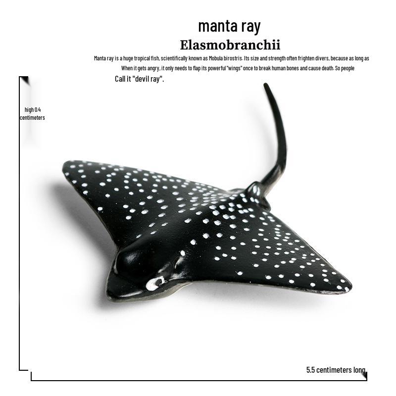 Children's Cognitive Toy: Giant Manta Ray, Stingray, Batfish, Sunfish Figurine