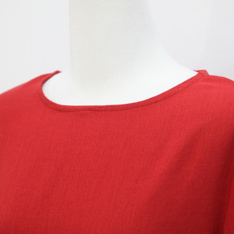 Shiz Madam Women Feminine Frill Balloon Blouse T57551