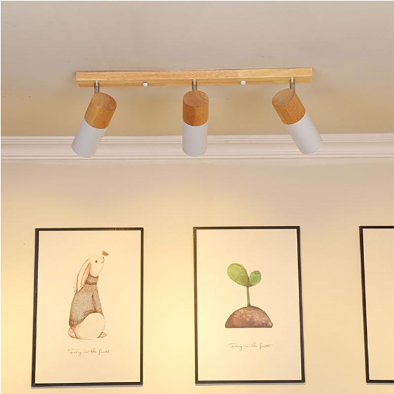 Modern LED Ceiling Light Iron Rotatable 1/3 Head Spotlight For Living Room Study Bedroom Dining Room Indoor Illumination Fixture