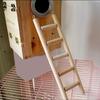 Nový dřevěný žebřík Papoušek Pták Domácí mazlíček Andulka Hlodavec Křeček Myš Pískomil Klec Hračky