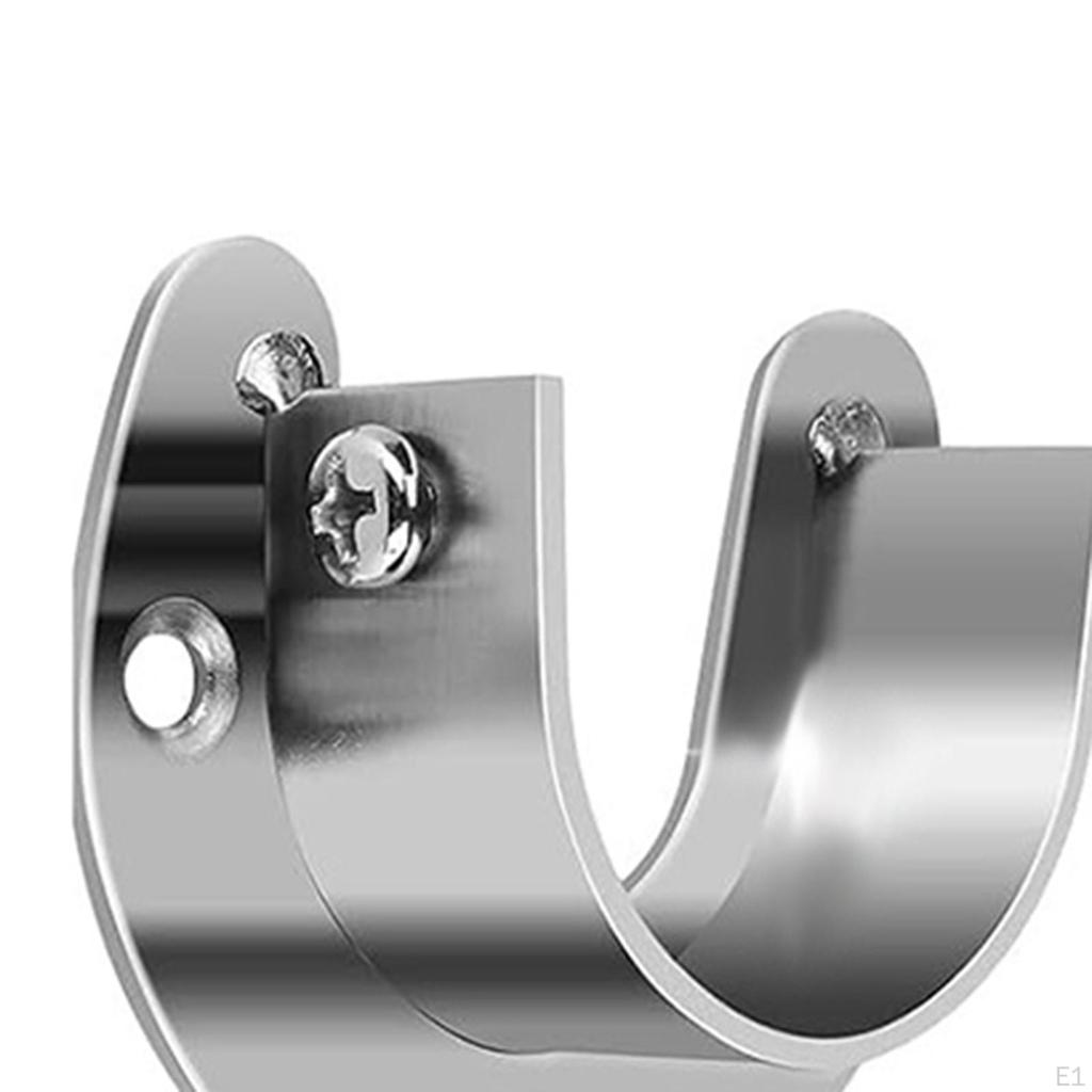 Shower Rod Brackets Closet Supports Lightweight U Shaped Wardrobe for