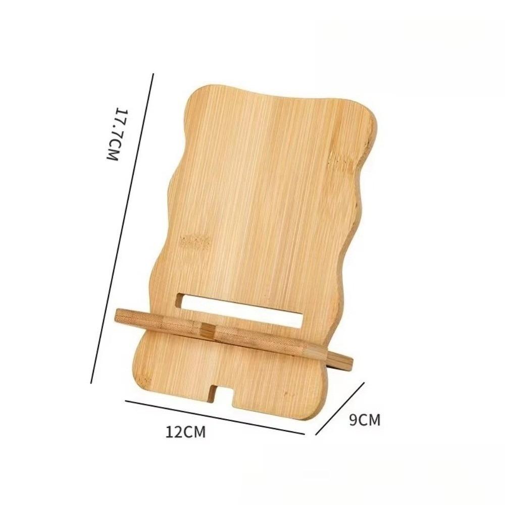Wooden Mobile Phone Stand Multi-functional Phone Charging Stand Lazy Bracket  For Home/Office