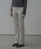 Mosyupamosyu Interlock Slit Knit Pants [Ivory]