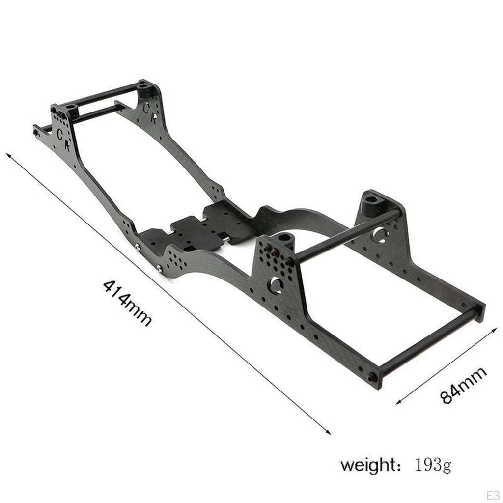1/10 Scale Chassis Kit, Stable Sturdy Metal for SCX10 90046 RC Crawler Car Accessory Upgrade Parts