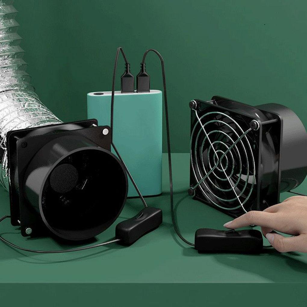 Hochgeschwindigkeits-Abluftventilator mit 1 m Rohr - Langlebiger Lüfter für Haus, Badezimmer, Garage, Arbeitsplatz
