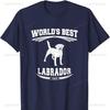 Worlds Best Labrador Retriever Dog Dad TShirt Gift for Men Cotton TShirt Harajuku Men Clothing T Shirts for Men Outdoors Tops