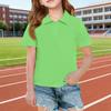 Short Sleeve Polo Shirt for Girls Classic Collar Design Breathable Lightweight Fabric Suitable for Daily Wear School Uniforms Outdoor Activities