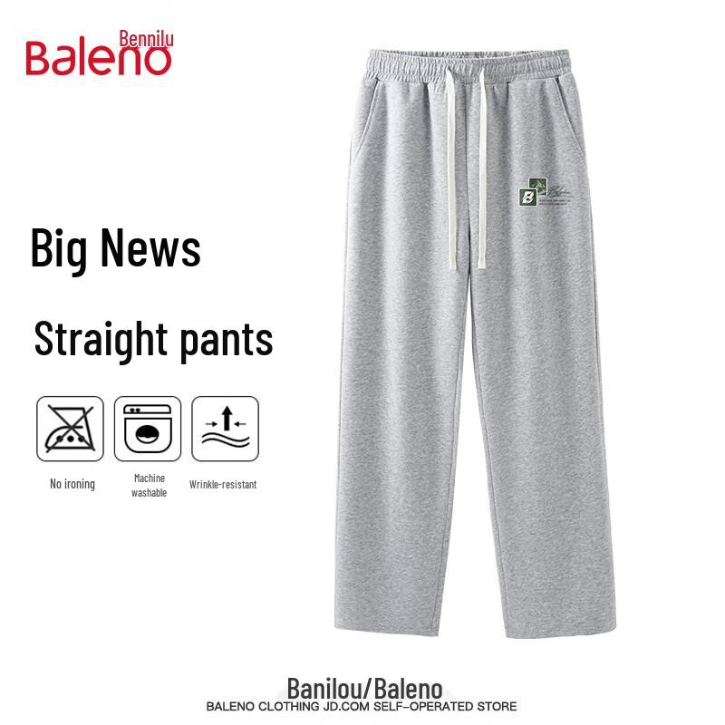 

Baleno Men s Relaxed Fit Straight-Leg Casual Pants M
