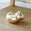 European Interior Casa Peace Mini Frog Made in Happy Figurine, Terracotta, Portugal, 12cm, Frog, Gold, pto-528gl-s