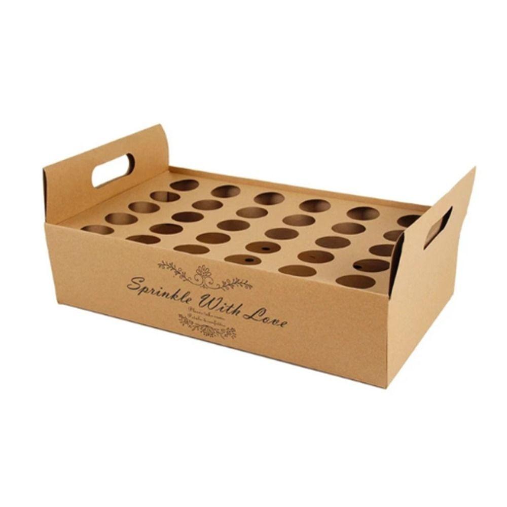 Wedding Supplies Confetti Cone Holder Kraft Paper Stand Box Confetti Cone Tray Wedding Party