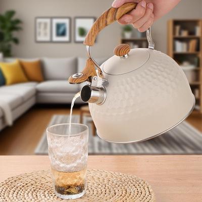 Whistling Kettles Whistling Teapot Water Kettle Stove Stainless Steel Pot 2.5L Hot Water Boiler Teapot For Home Kitchen Travel