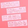 Cute Cartoon Hand-Painted Hollow Newspaper Template & DIY Drawing Ruler Set for Kids